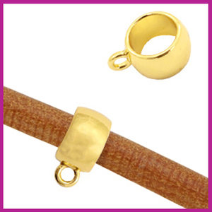 BQ metalen kraal met oog Ø3,7mm goud